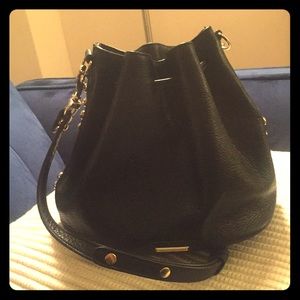 Rebecca Minkoff black bucket bag